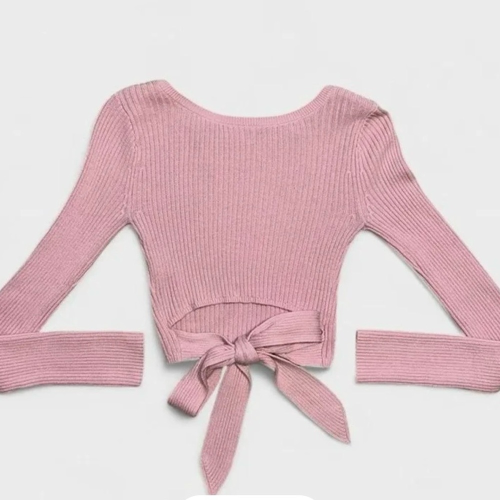 Hollister Pink Ribbed Sweater